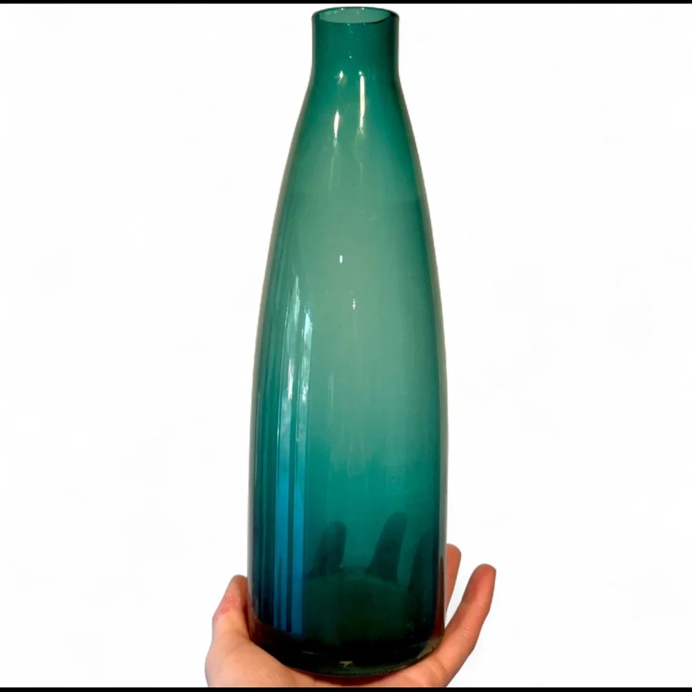 IKEA Blown Glass Bottle Vase